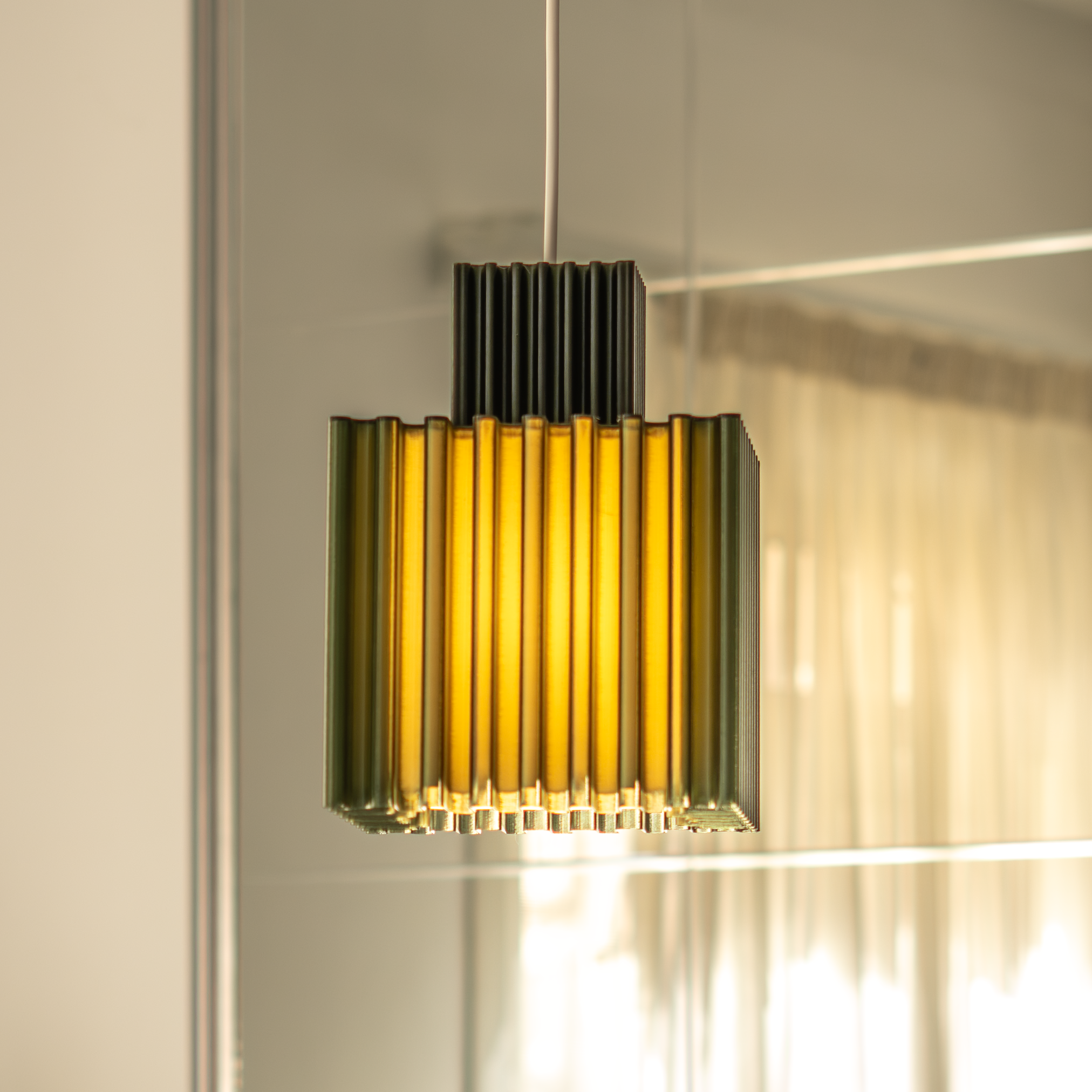 Zencube Pendant Lamp in Sea Glass Green