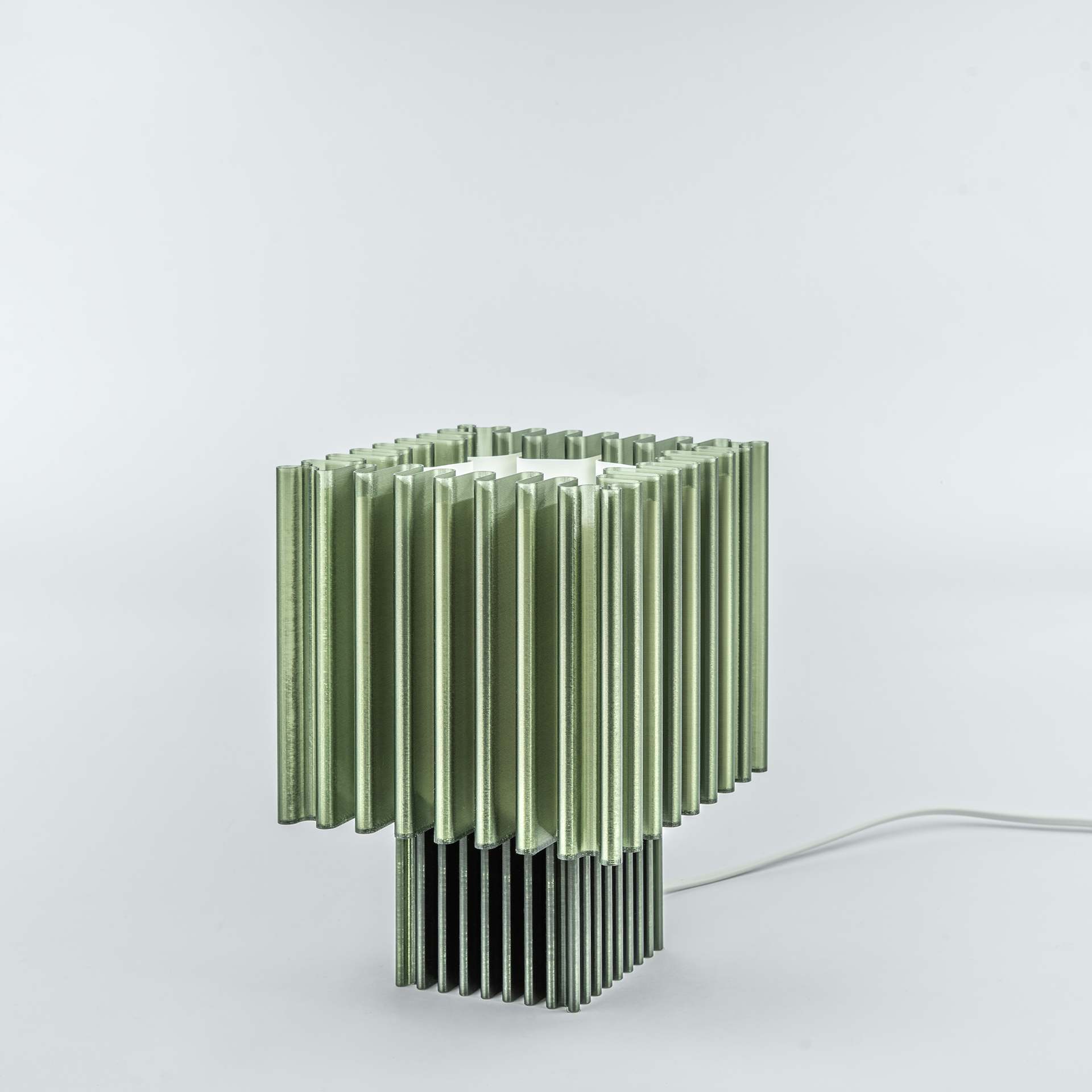 Zencube Table Lamp in Sea Glass Green