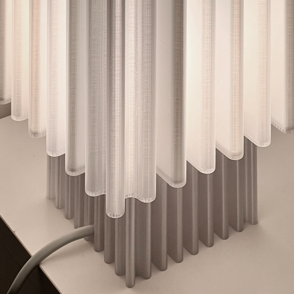 Zencube Table Lamp in Glacier Drift