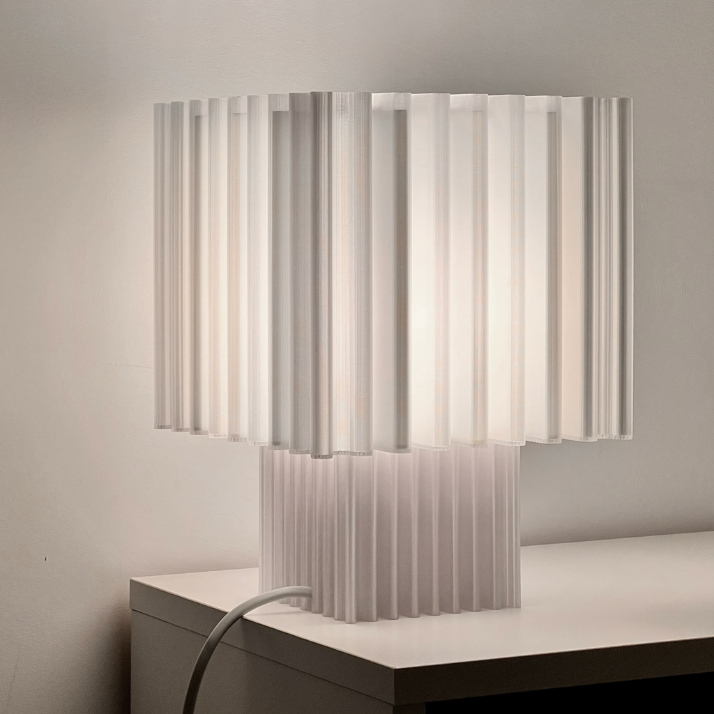 Zencube Table Lamp in Glacier Drift