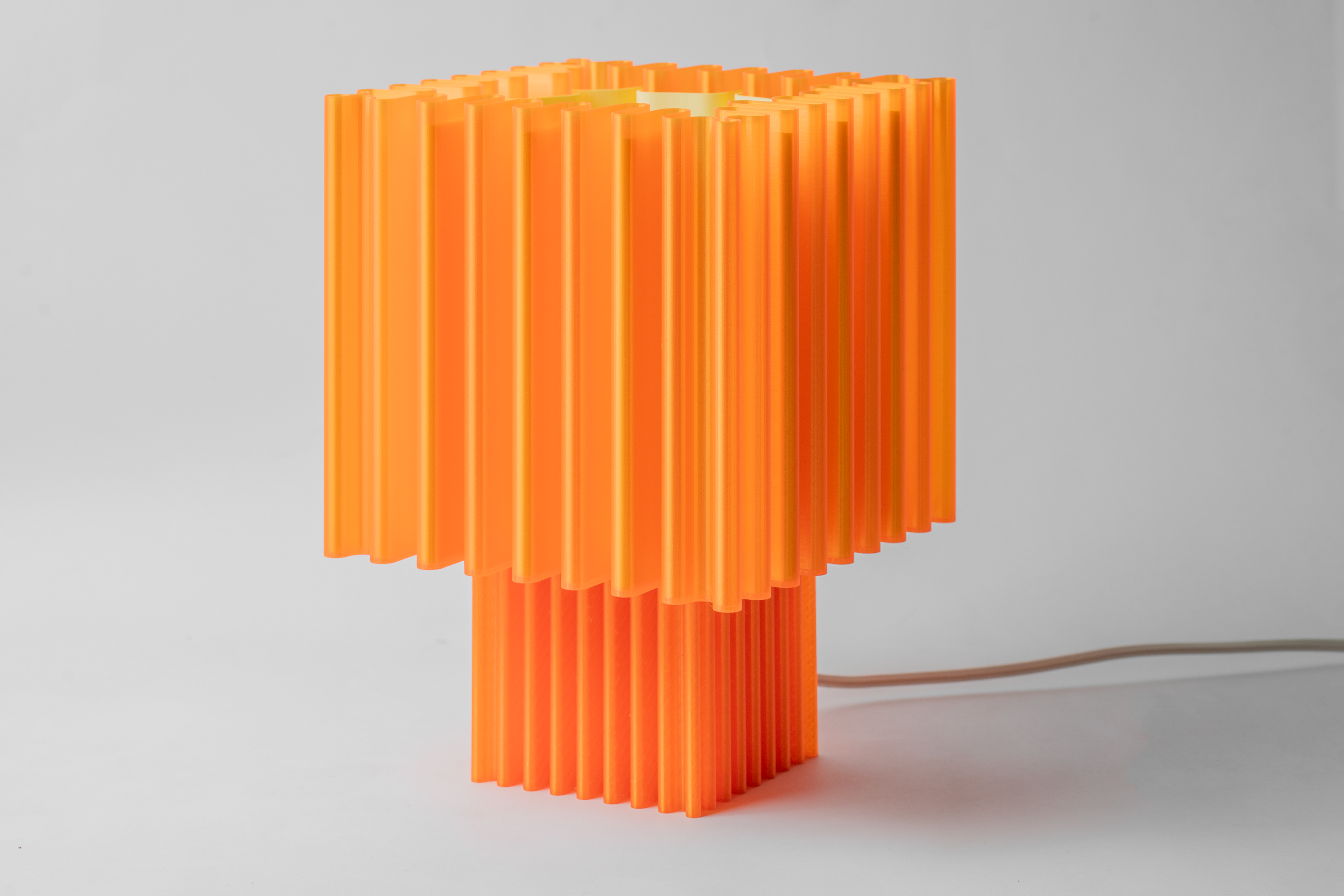 Zencube Table Lamp in Cosmic Orange